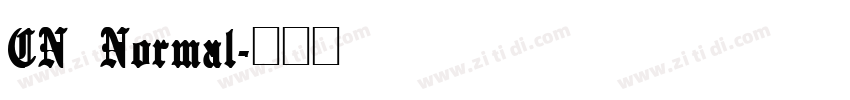CN Normal字体转换